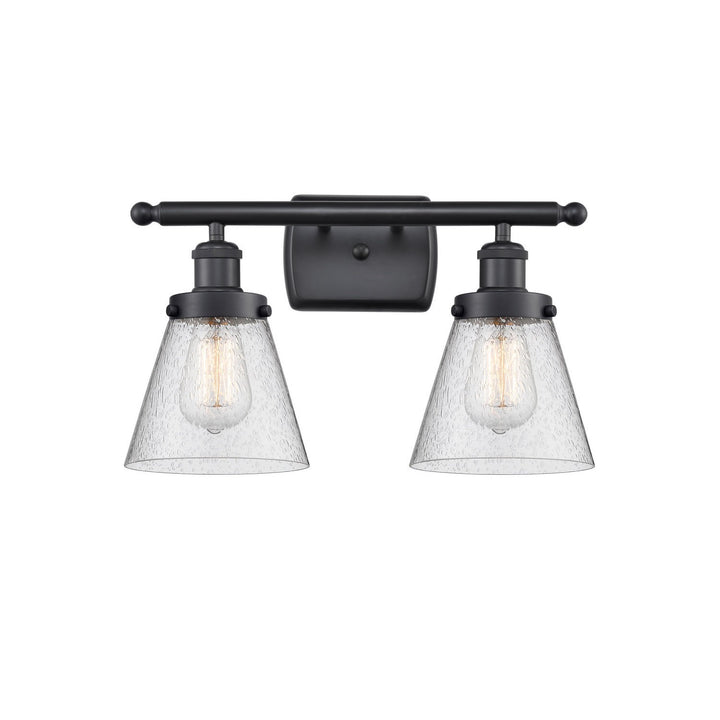 Innovations Ballston Urban 916-2W-BK-G64-LED Bath Vanity Light 16 in. wide - Matte Black