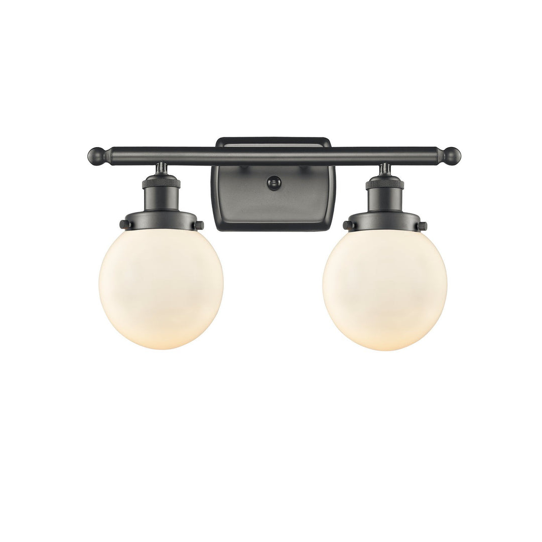 Innovations Ballston Urban 916-2W-OB-G201-6 Bath Vanity Light 16 in. wide - Oil Rubbed Bronze