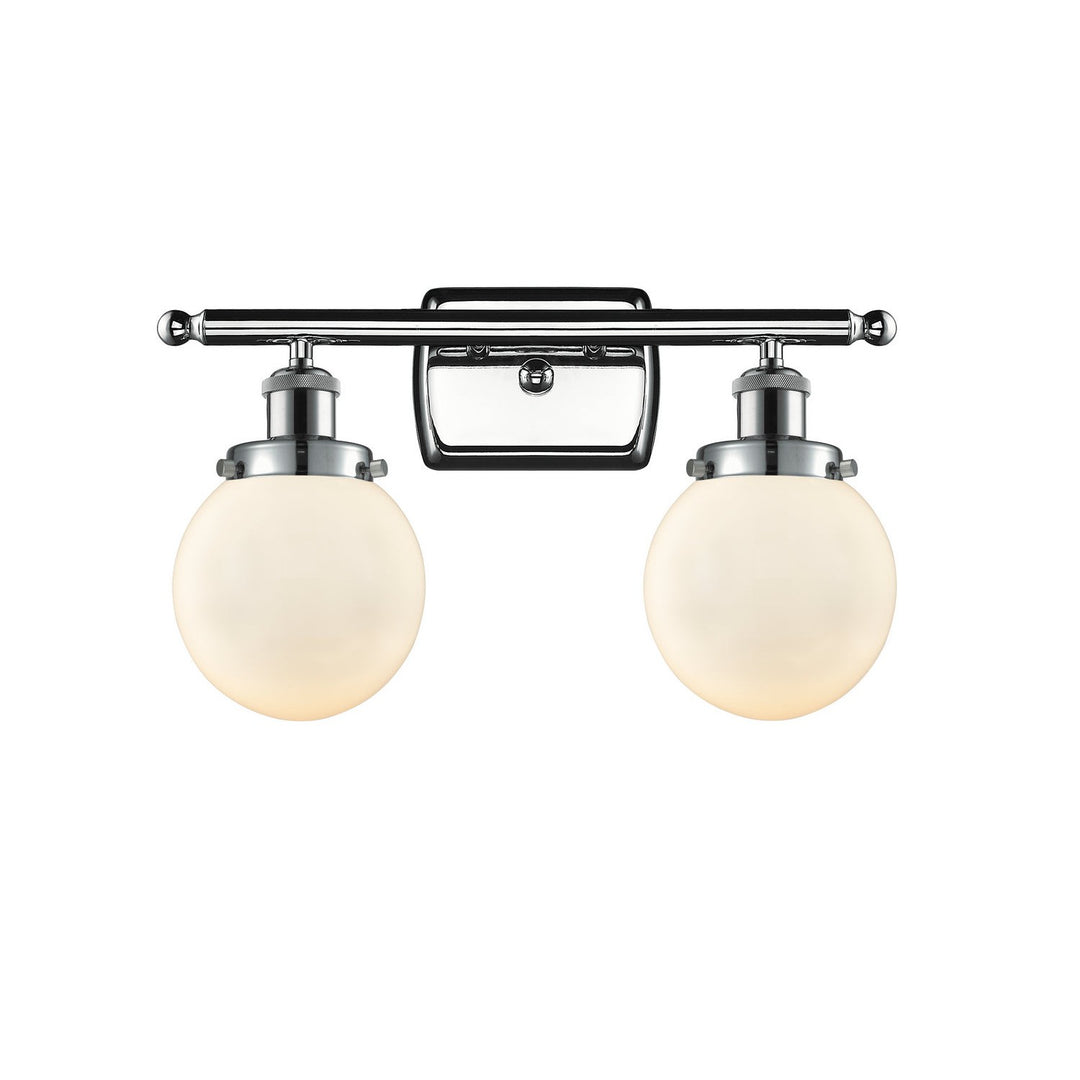 Innovations Ballston Urban 916-2W-PC-G201-6 Bath Vanity Light 16 in. wide - Polished Chrome