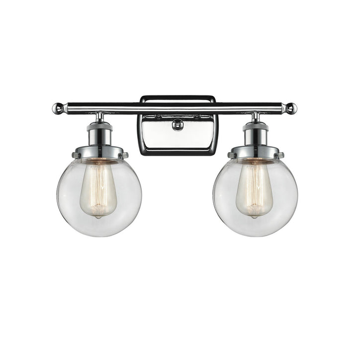 Innovations Ballston Urban 916-2W-PC-G202-6 Bath Vanity Light 16 in. wide - Polished Chrome