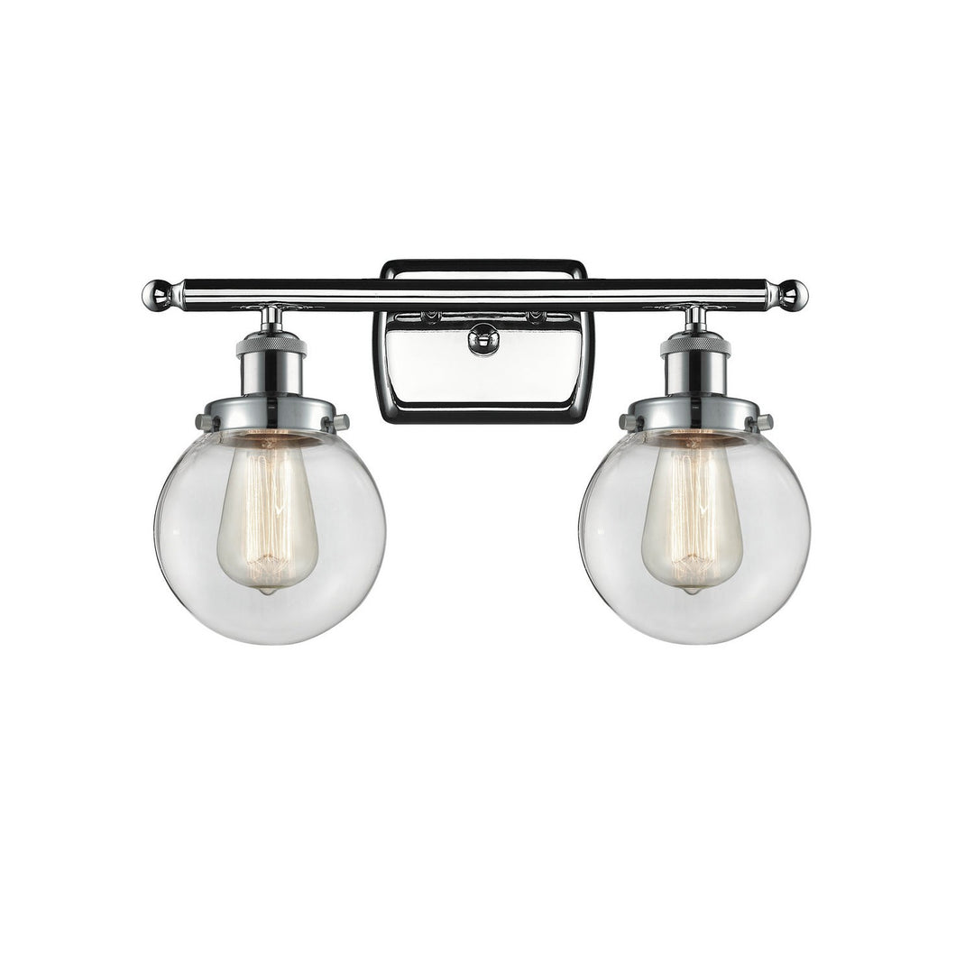 Innovations Ballston Urban 916-2W-PC-G202-6-LED Bath Vanity Light 16 in. wide - Polished Chrome