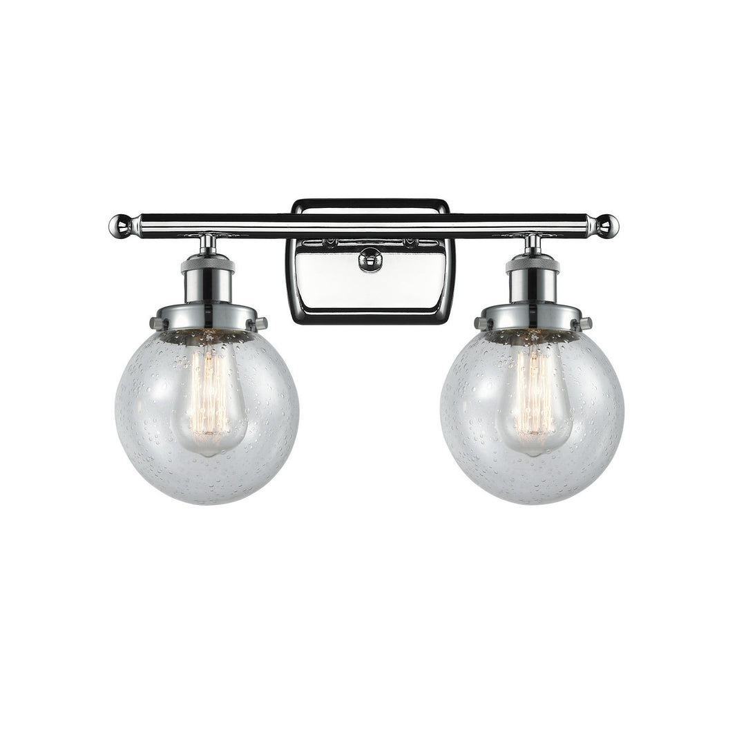 Innovations Ballston Urban 916-2W-PC-G204-6 Bath Vanity Light 16 in. wide - Polished Chrome