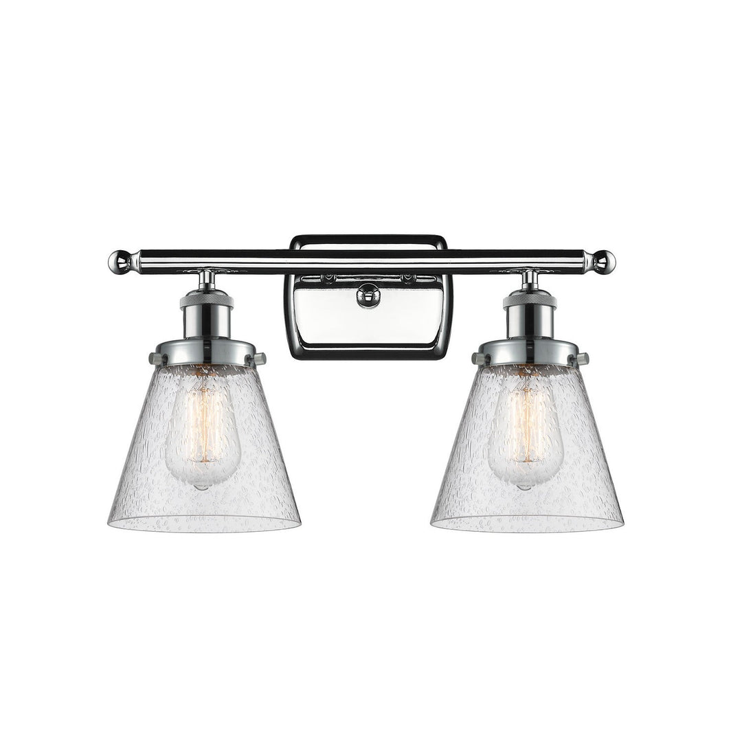 Innovations Ballston Urban 916-2W-PC-G64 Bath Vanity Light 16 in. wide - Polished Chrome