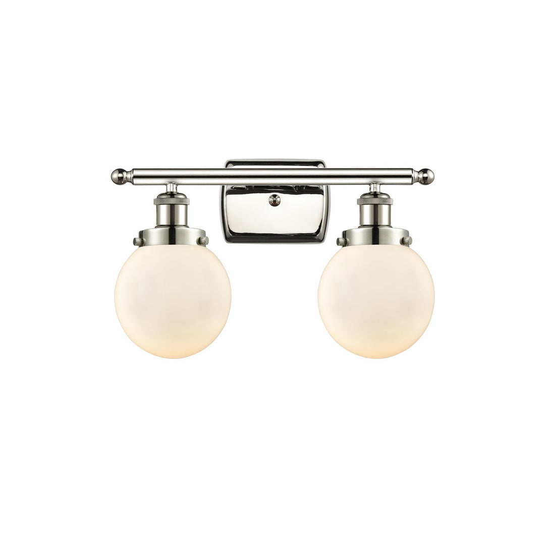 Innovations Ballston Urban 916-2W-PN-G201-6 Bath Vanity Light 16 in. wide - Polished Nickel