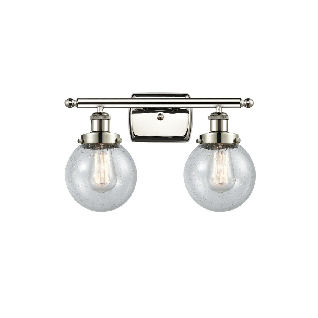 Innovations Ballston Urban 916-2W-PN-G204-6 Bath Vanity Light 16 in. wide - Polished Nickel