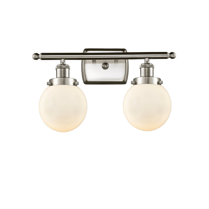 Innovations Ballston Urban 916-2W-SN-G201-6-LED Bath Vanity Light 16 in. wide - Brushed Satin Nickel