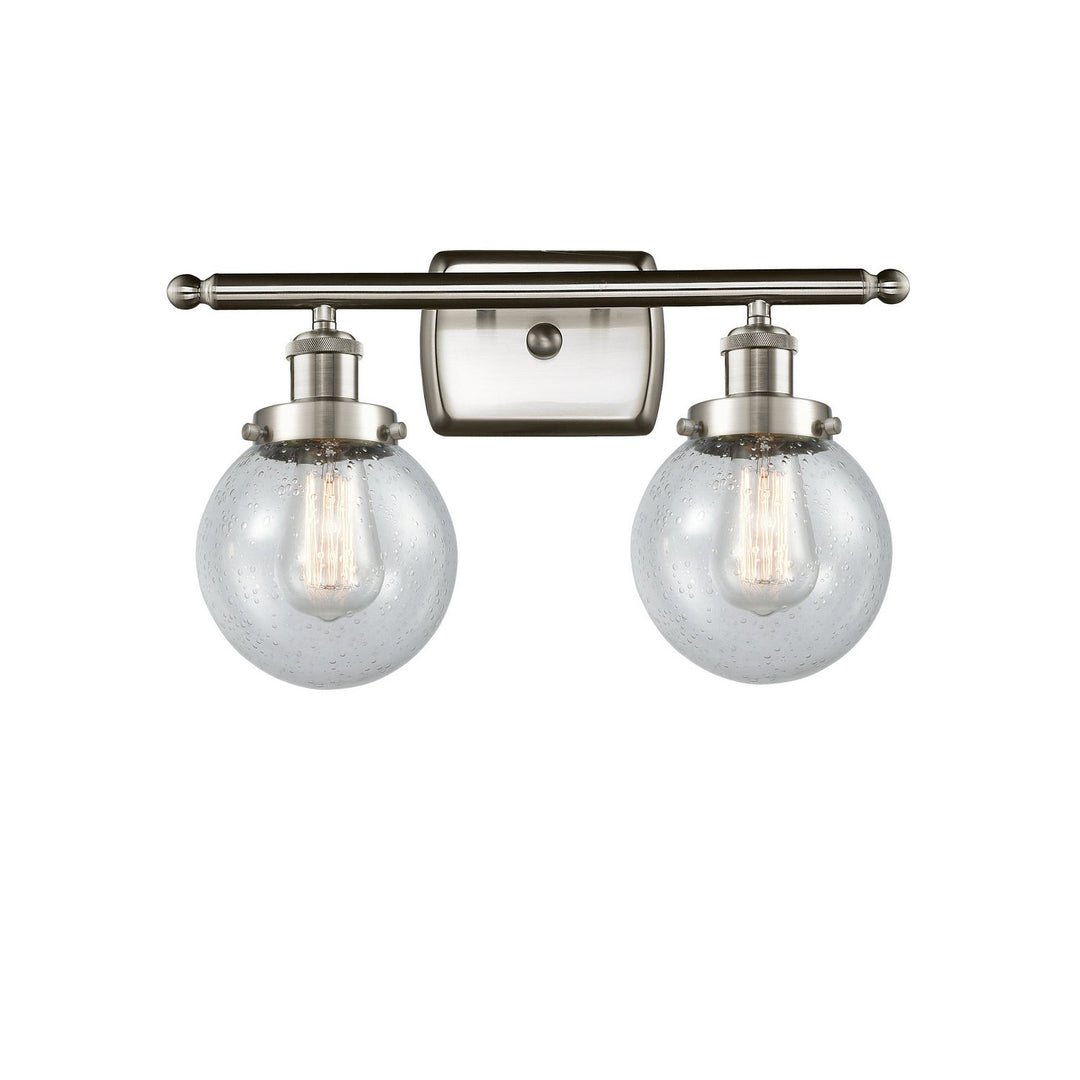 Innovations Ballston Urban 916-2W-SN-G204-6 Bath Vanity Light 16 in. wide - Brushed Satin Nickel