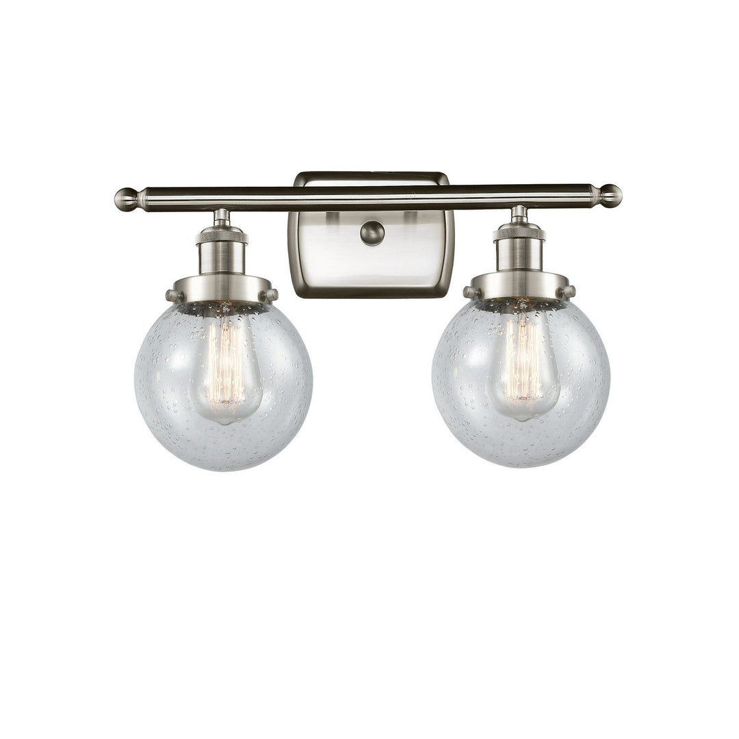 Innovations Ballston Urban 916-2W-SN-G204-6-LED Bath Vanity Light 16 in. wide - Brushed Satin Nickel