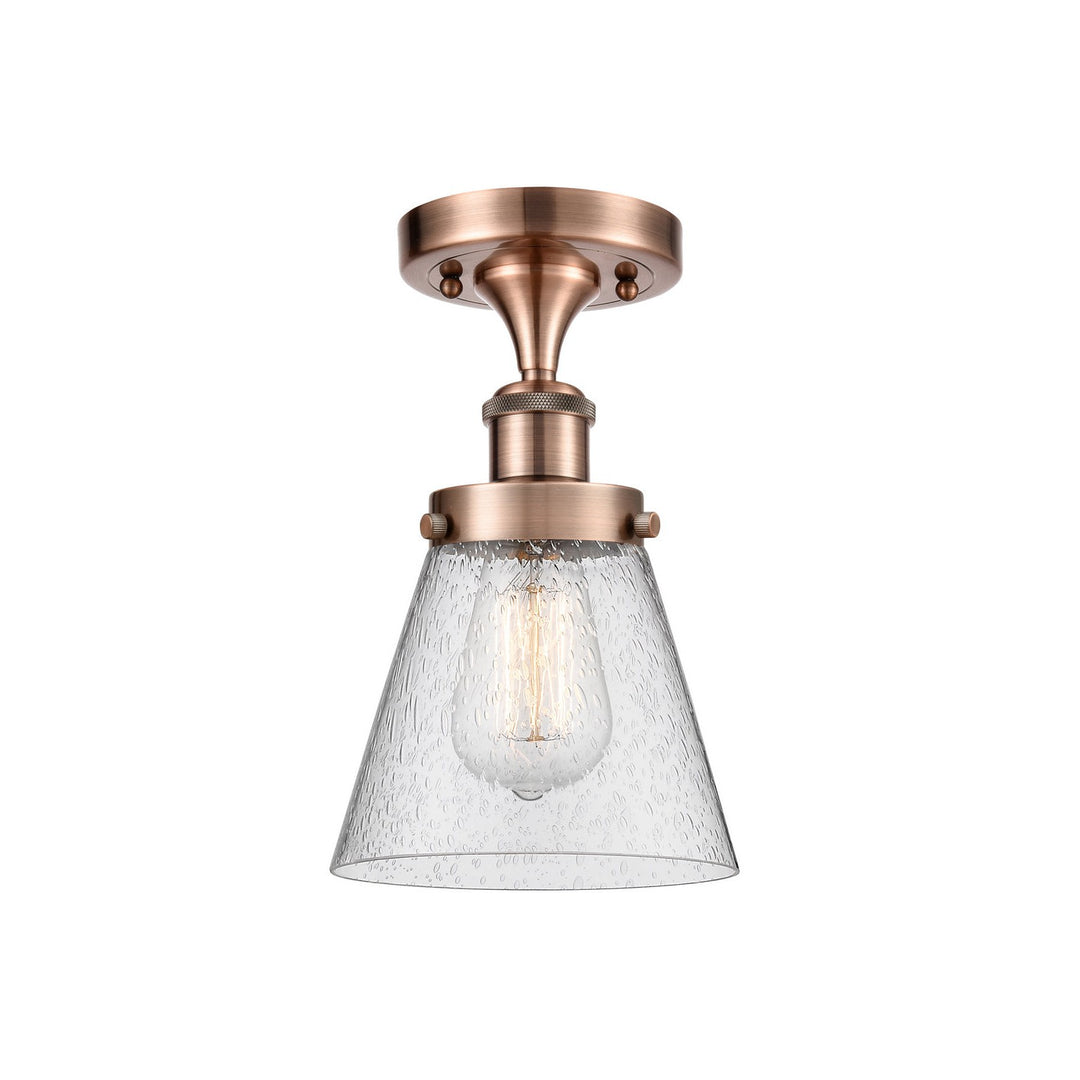 Innovations Ballston Urban 916-1C-AC-G64-LED Ceiling Light - Antique Copper