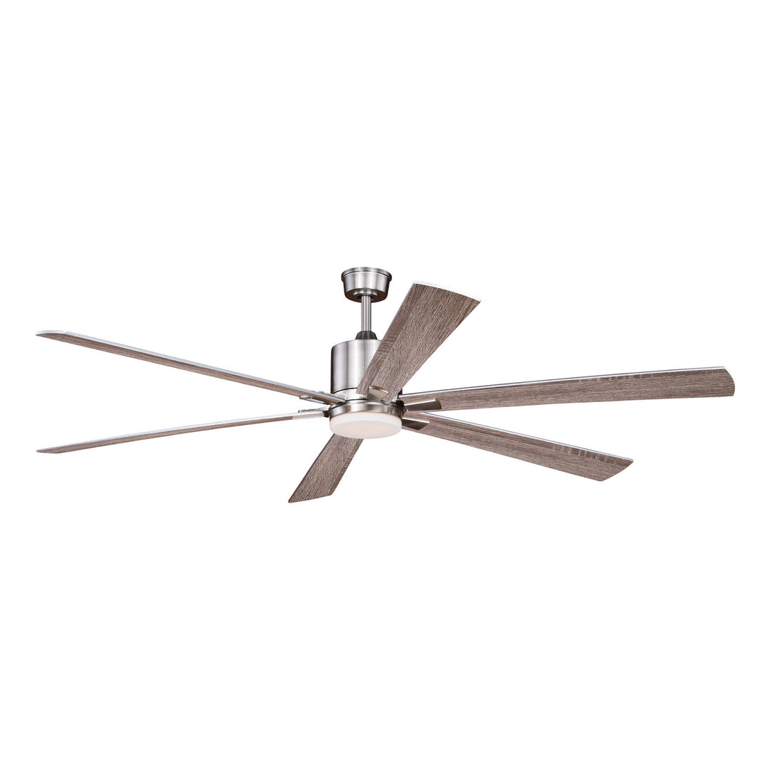 Vaxcel Wheelock F0079 Ceiling Fan - Satin Nickel, Black-Driftwood/