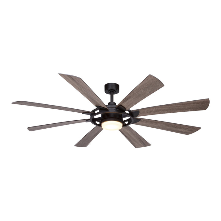 Vaxcel Burlington F0092 Ceiling Fan - New Bronze, Driftwood-Walnut/