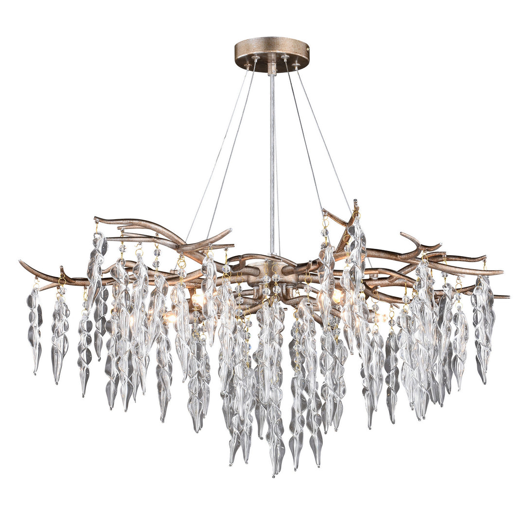 Vaxcel Rainier H0230 Chandelier Light - Silver Mist