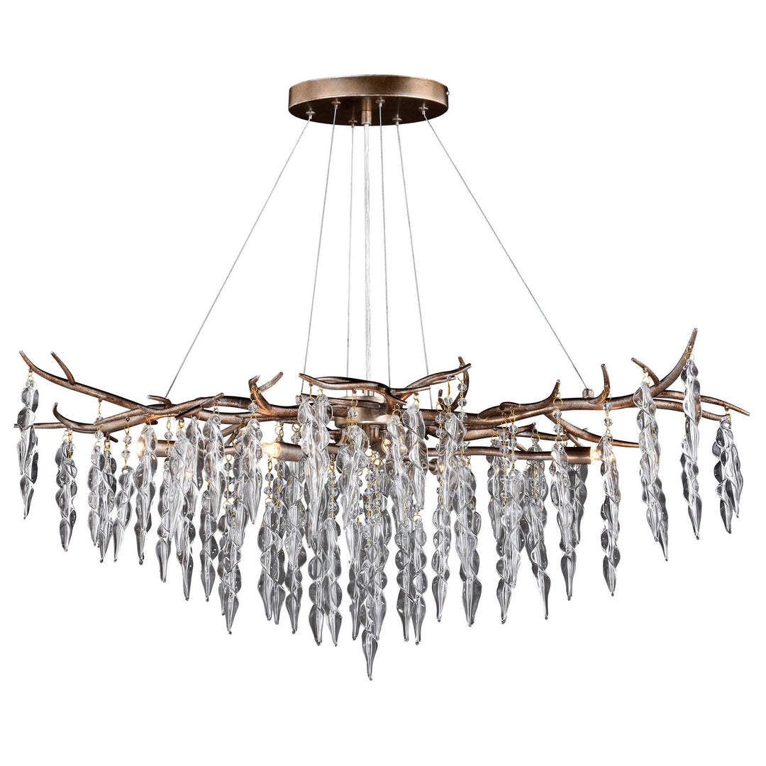 Vaxcel Rainier H0231 Chandelier Light - Silver Mist
