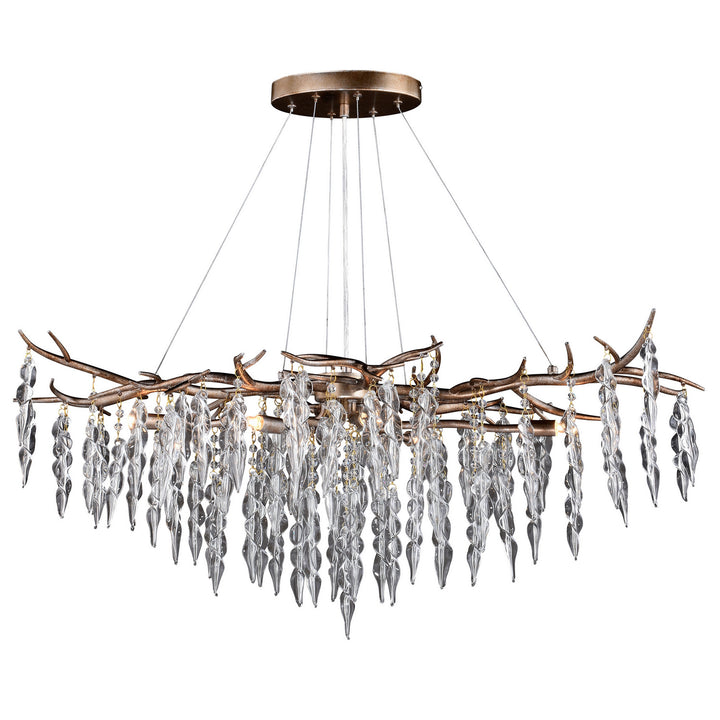 Vaxcel Rainier H0231 Chandelier Light - Silver Mist