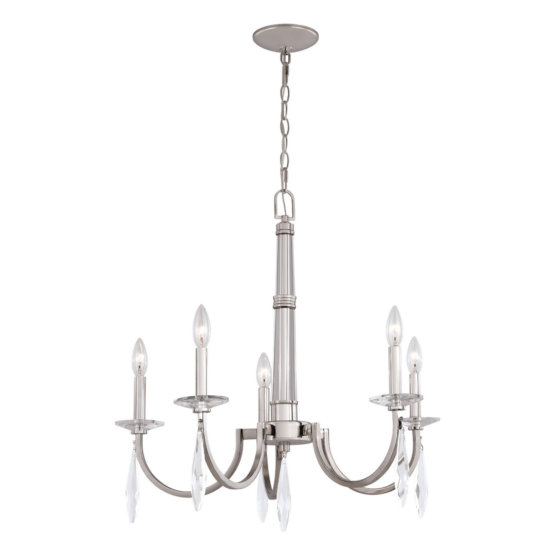 Vaxcel Hoyne H0243 Chandelier Light - Polished Nickel