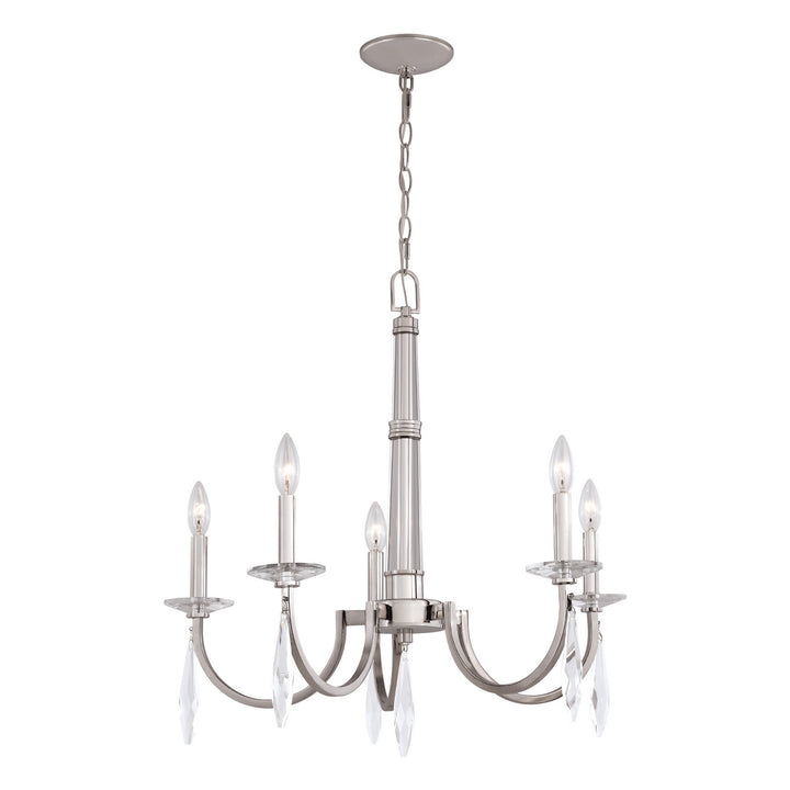 Vaxcel Hoyne H0243 Chandelier Light - Polished Nickel