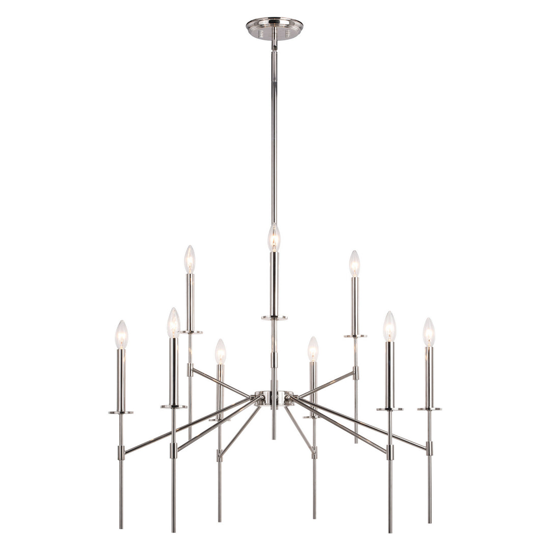 Vaxcel Kedzie H0260 Chandelier Light - Polished Nickel