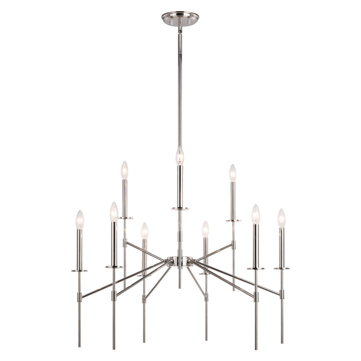Vaxcel Kedzie H0260 Chandelier Light - Polished Nickel