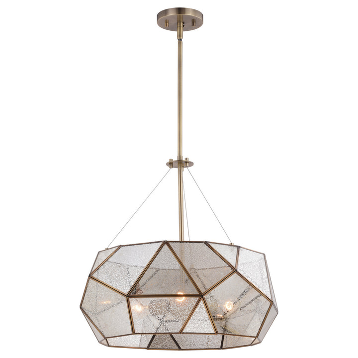 Vaxcel Euclid P0317 Pendant Light - Aged Brass
