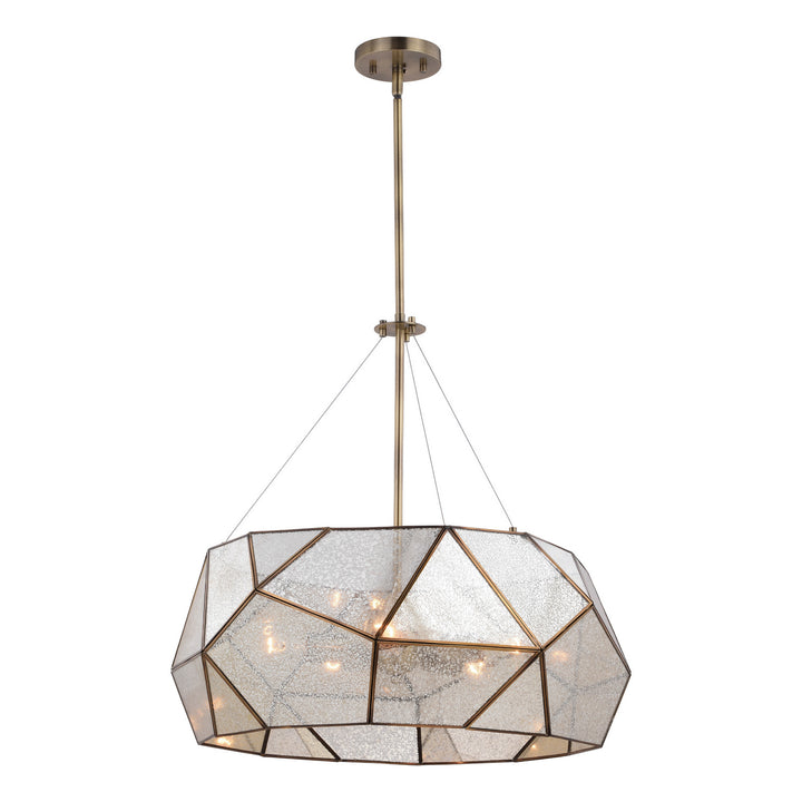 Vaxcel Euclid P0318 Pendant Light - Aged Brass