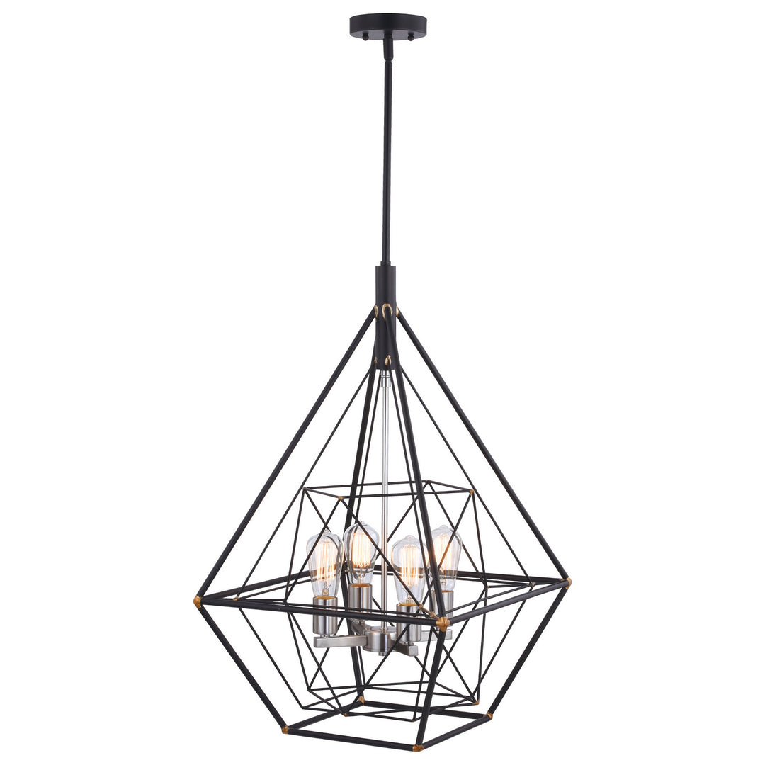 Vaxcel Bartlett P0328 Pendant Light - Oil Rubbed Bronze and Satin Nickel