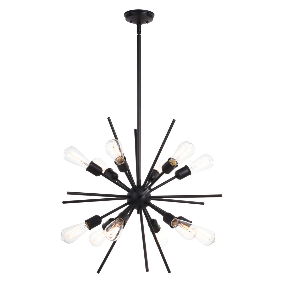 Vaxcel Estelle P0343 Chandelier Light - Matte Black