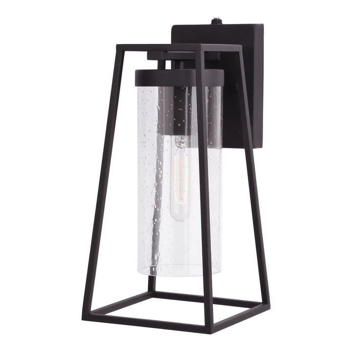 Vaxcel Lighting T0585 Nash One Light Outdoor Wall Mount Outdoor Black