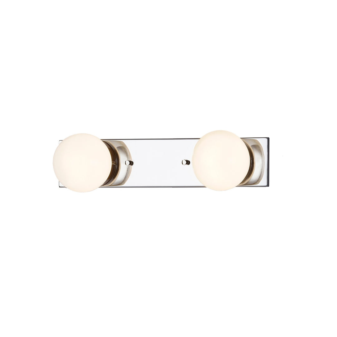 Justice Designs Luna FSN-4042-CLOP-CROM Bath Vanity Light 14 in. wide - Polished Chrome