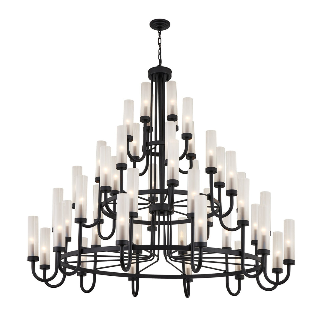 Justice Designs Anchor FSN-4346-CLFR-MBLK Chandelier Light - Matte Black