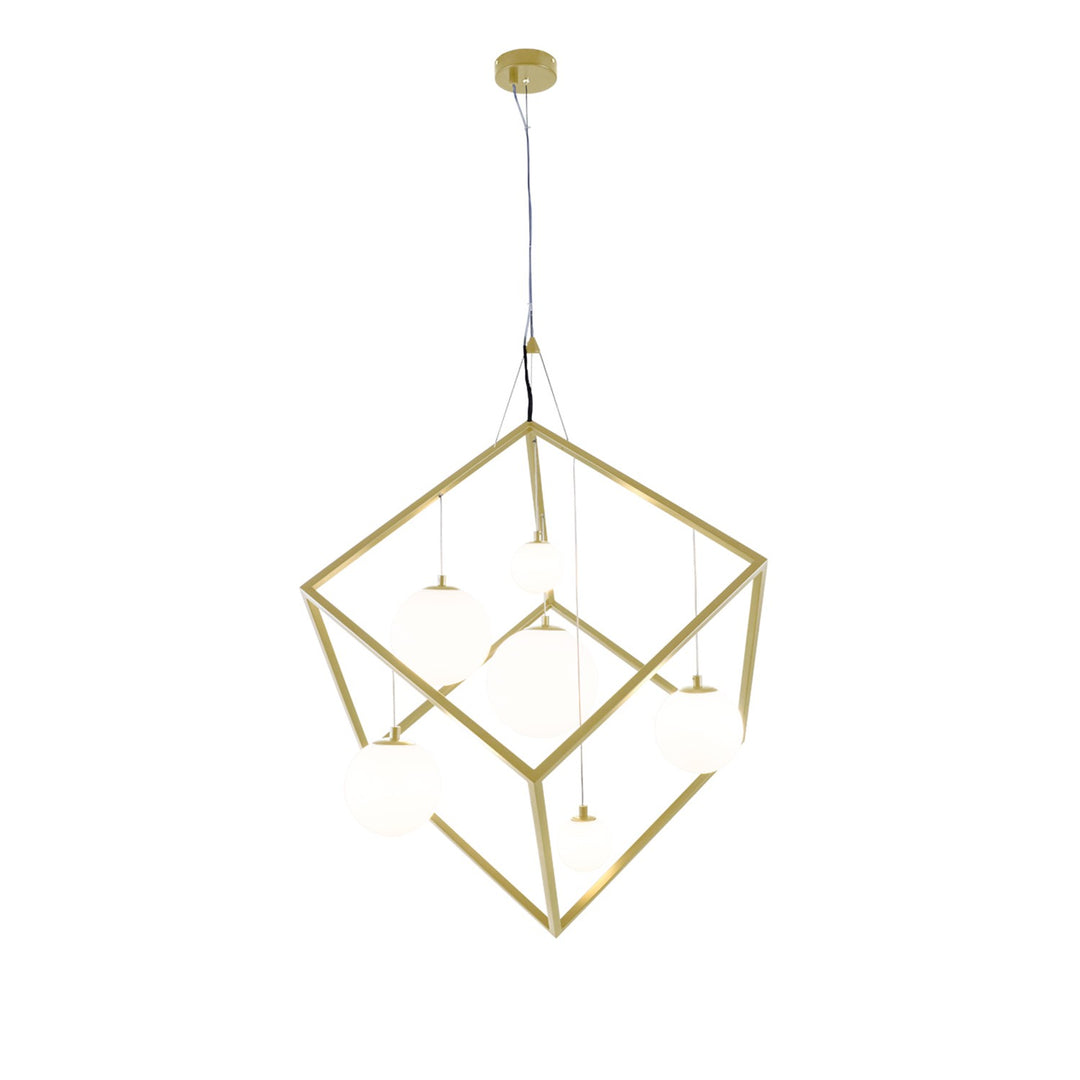 Justice Designs Pixie FSN-4442-OPAL-BRSS Pendant Light - Brushed Brass