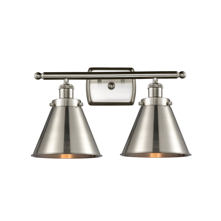 Innovations Ballston Urban 916-2W-SN-M13-SN-LED Bath Vanity Light 16 in. wide - Brushed Satin Nickel