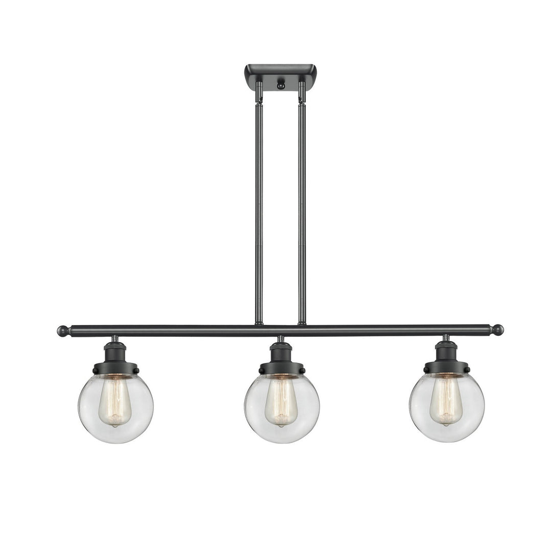 Innovations Ballston Urban 916-3I-BK-G202-6-LED Pendant Light - Matte Black