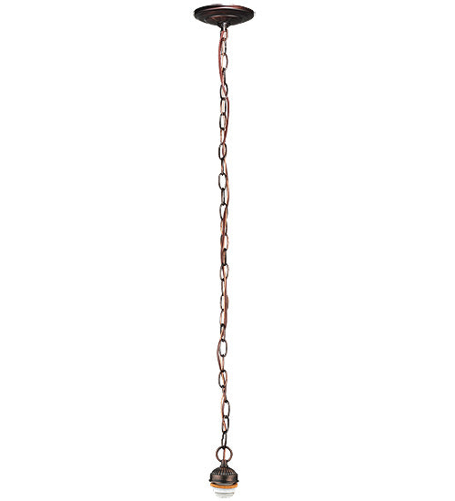 Meyda Tiffany Lighting 114230  One Light Pendant Hardware Utility Light Bronze / Dark