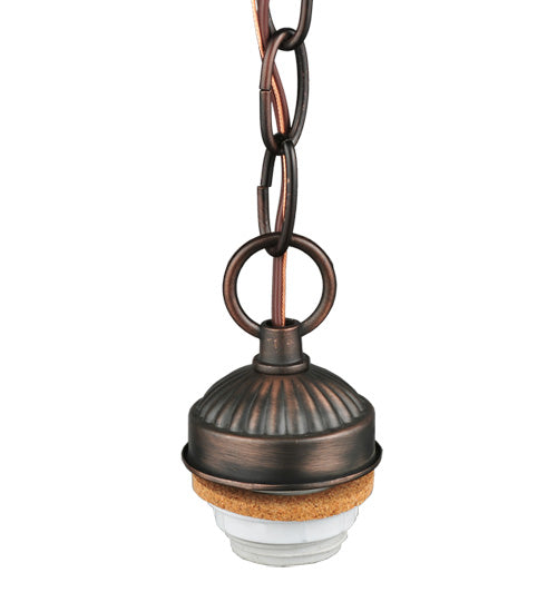 Meyda Tiffany Lighting 114230  One Light Pendant Hardware Utility Light Bronze / Dark