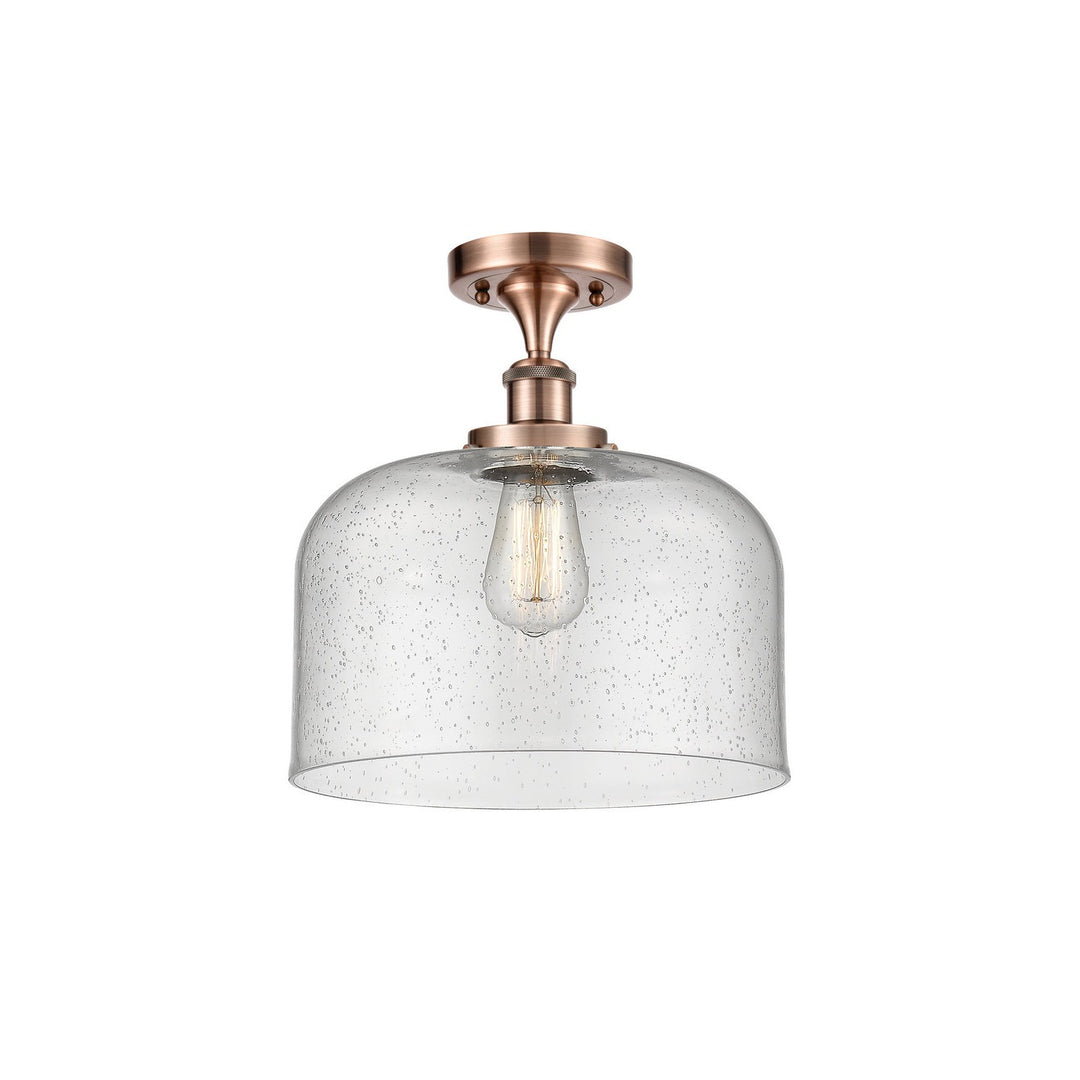 Innovations Ballston Urban 916-1C-AC-G74-L-LED Ceiling Light - Antique Copper