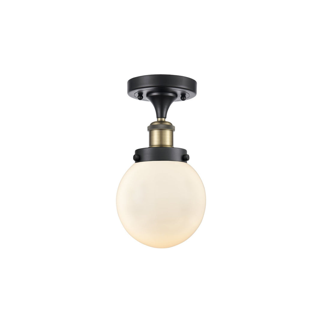 Innovations Ballston Urban 916-1C-BAB-G201-6 Ceiling Light - Black Antique Brass