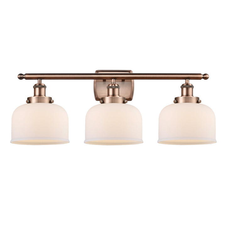Innovations Ballston Urban 916-3W-AC-G71-LED Bath Vanity Light 28 in. wide - Antique Copper