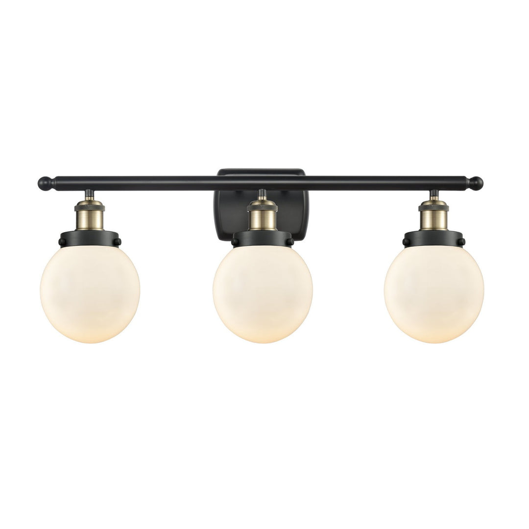 Innovations Ballston Urban 916-3W-BAB-G201-6 Bath Vanity Light 26 in. wide - Black Antique Brass