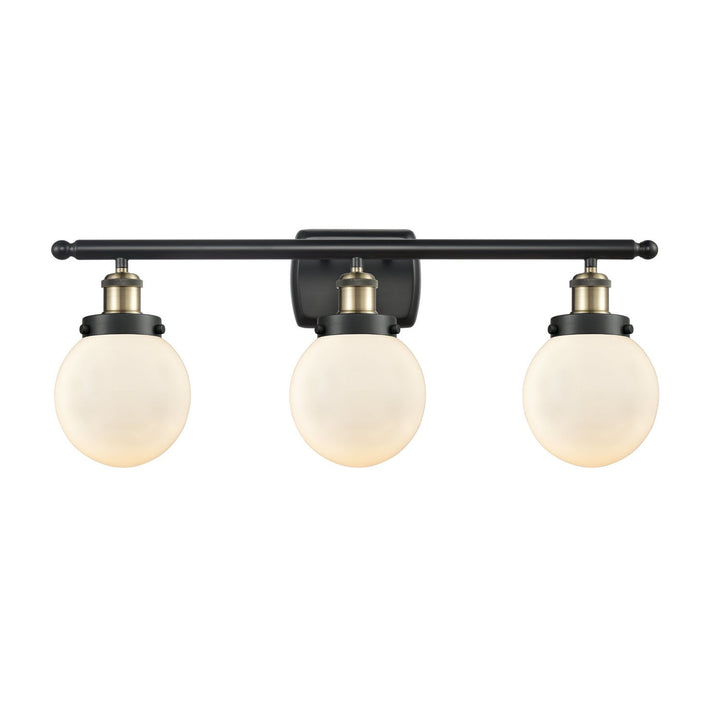 Innovations Ballston Urban 916-3W-BAB-G201-6 Bath Vanity Light 26 in. wide - Black Antique Brass