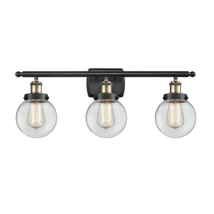 Innovations Ballston Urban 916-3W-BAB-G202-6 Bath Vanity Light 26 in. wide - Black Antique Brass