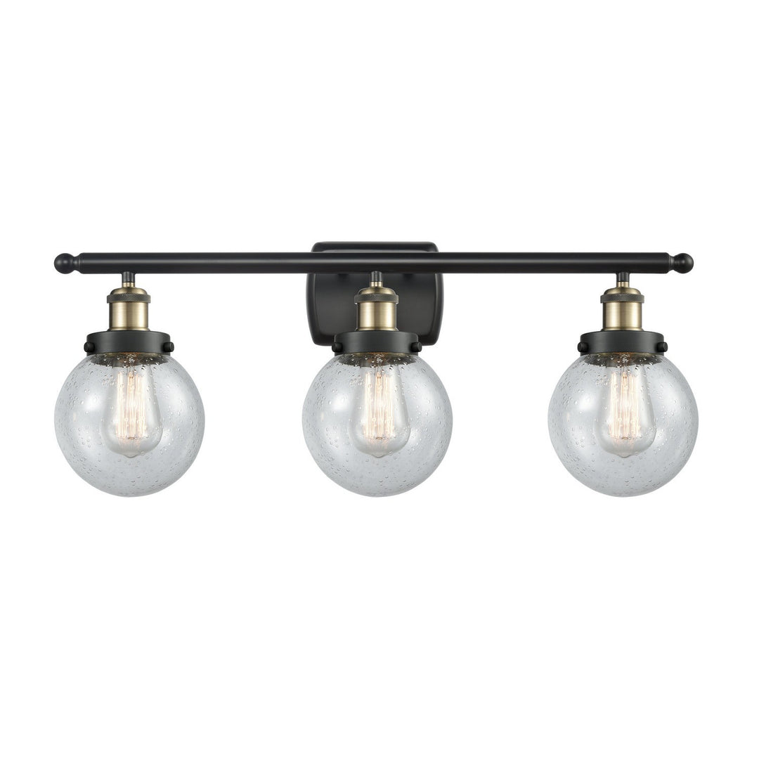 Innovations Ballston Urban 916-3W-BAB-G204-6-LED Bath Vanity Light 26 in. wide - Black Antique Brass