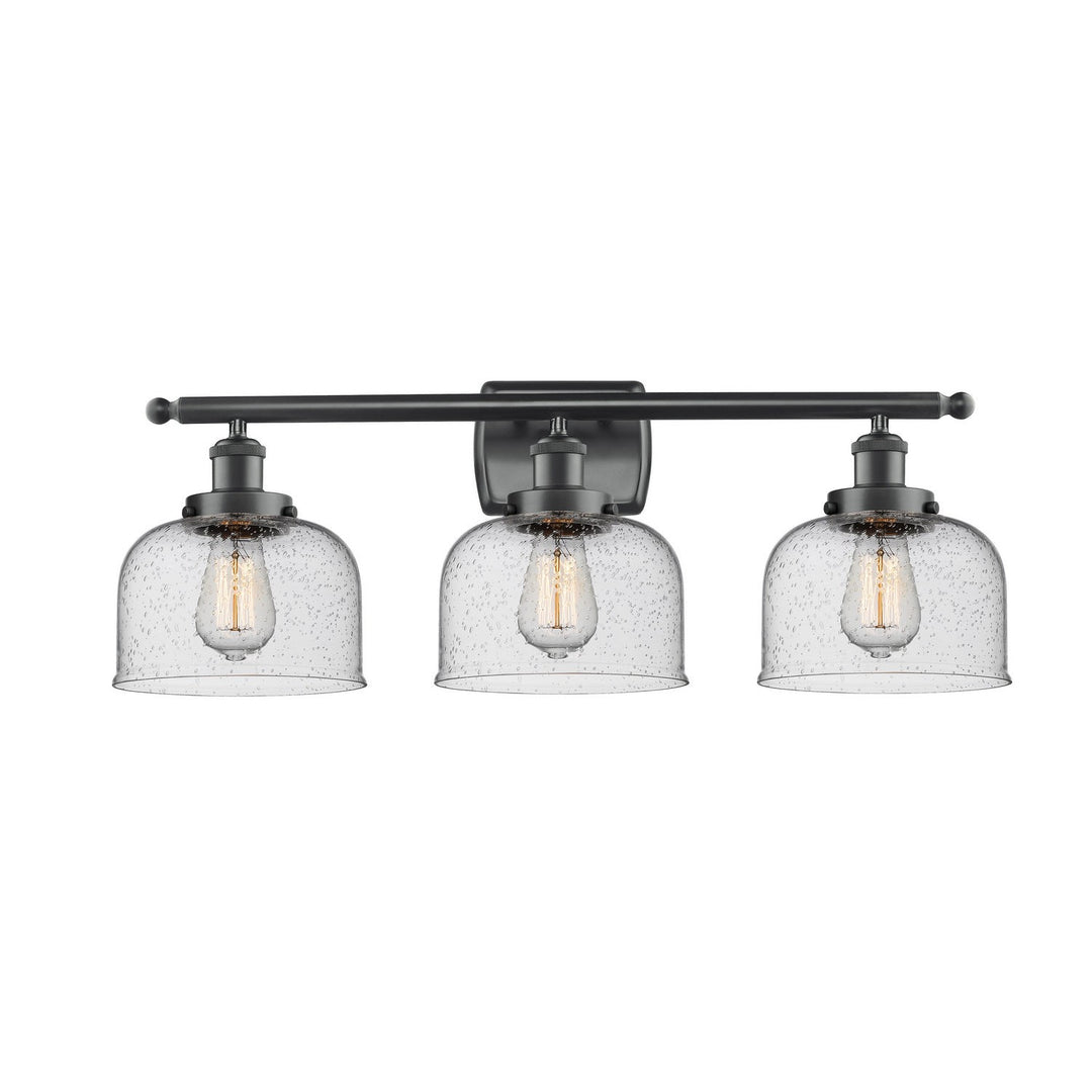 Innovations Ballston Urban 916-3W-BK-G74 Bath Vanity Light 28 in. wide - Matte Black