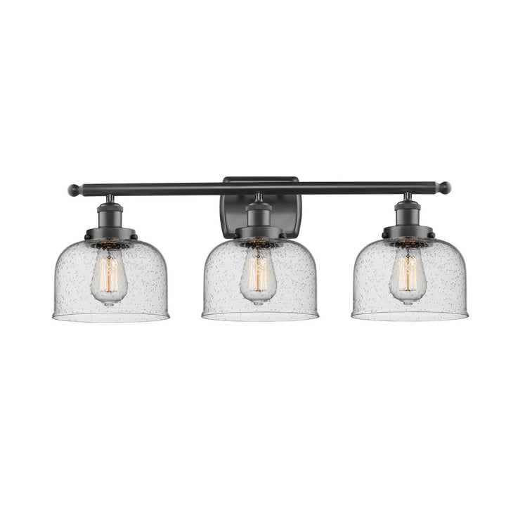 Innovations Ballston Urban 916-3W-BK-G74 Bath Vanity Light 28 in. wide - Matte Black