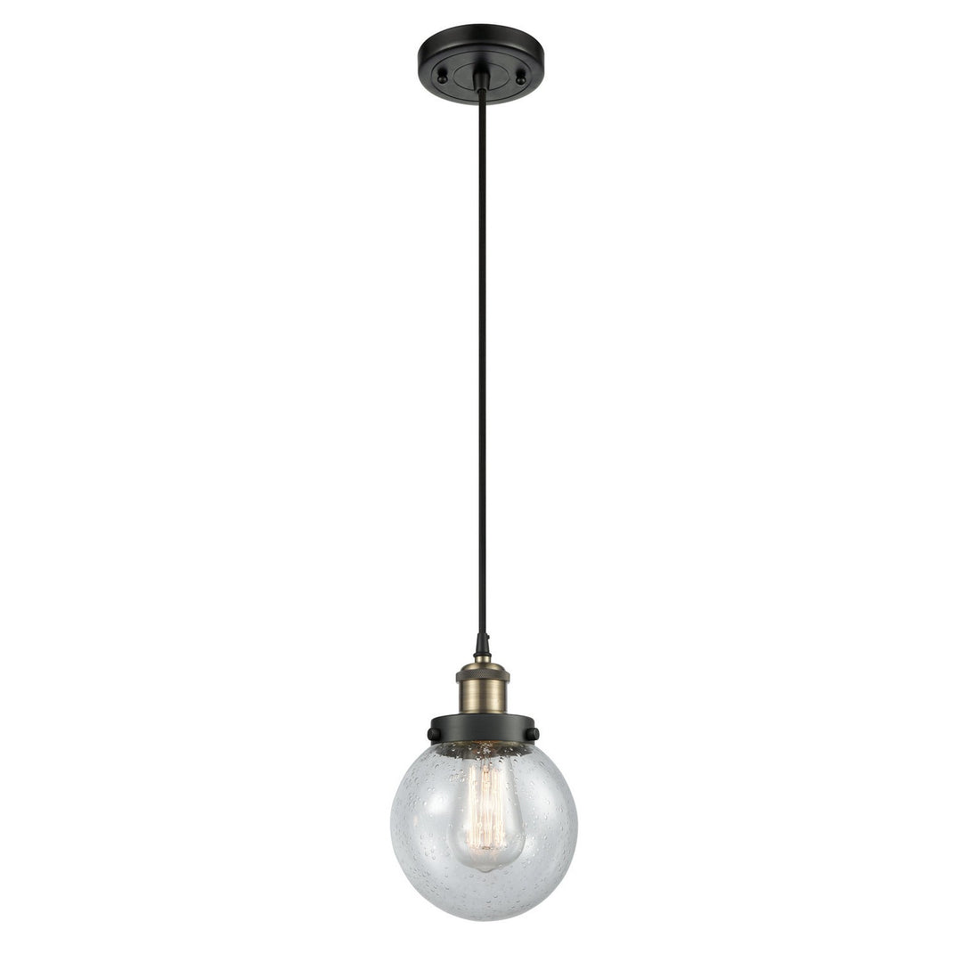 Innovations Ballston Urban 916-1P-BAB-G204-6-LED Pendant Light - Black Antique Brass