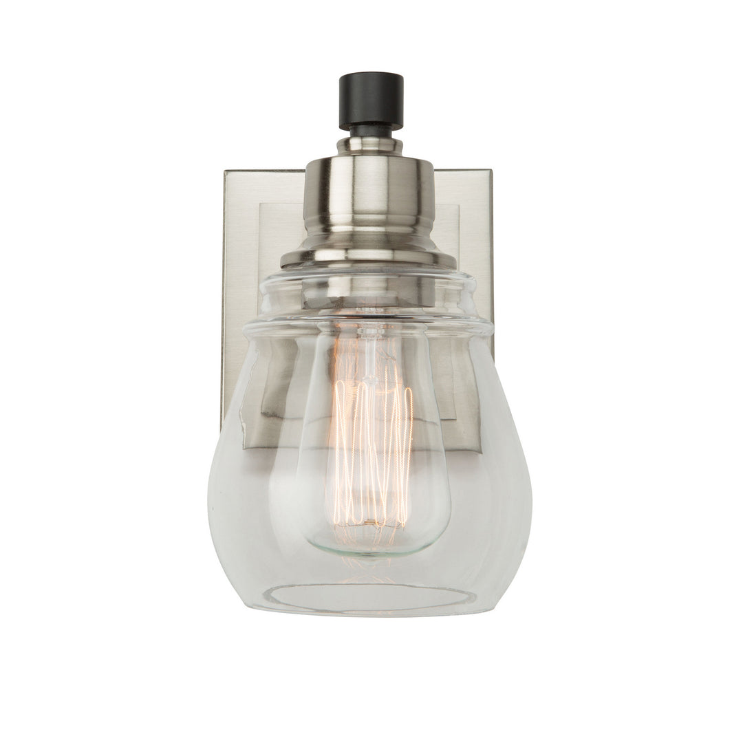 Artcraft Nelson AC11681NB Wall Light - Black and Brushed Nickel