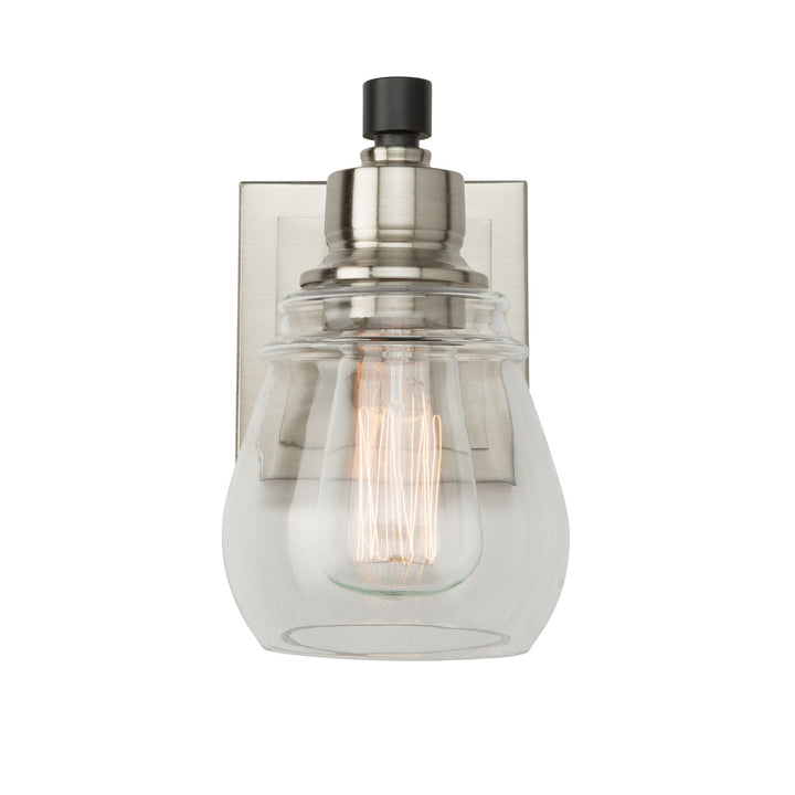 Artcraft Nelson AC11681NB Wall Light - Black and Brushed Nickel