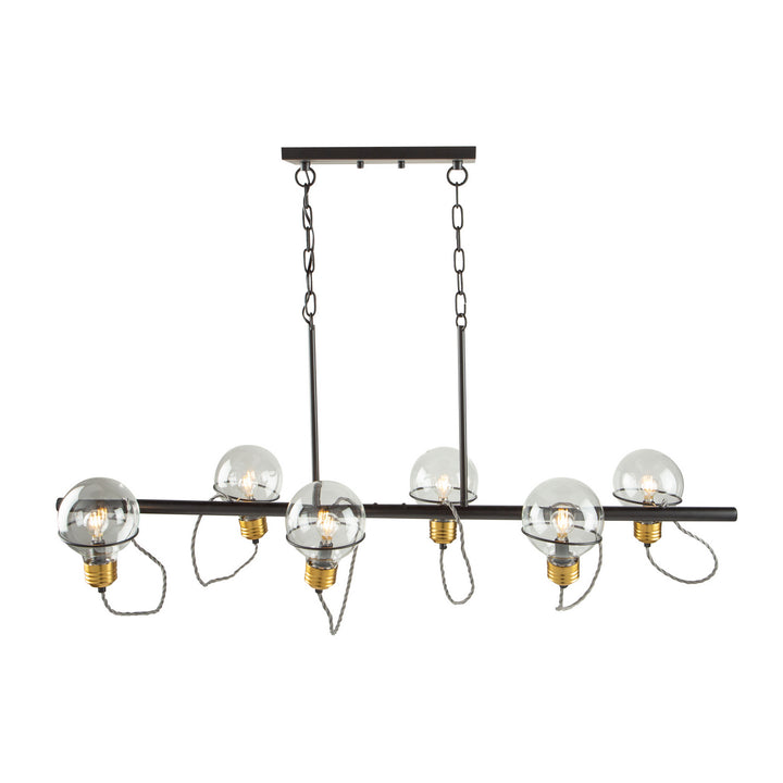 Artcraft Martina AC11726BK Pendant Light - Black and Brushed Brass