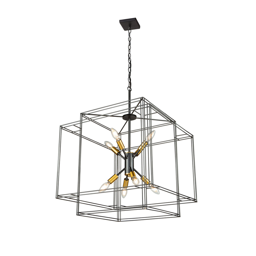 Artcraft Artisan AC11738BK Pendant Light - Black and Brushed Brass