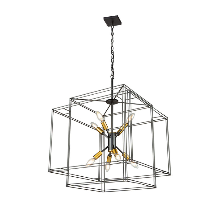 Artcraft Artisan AC11738BK Pendant Light - Black and Brushed Brass