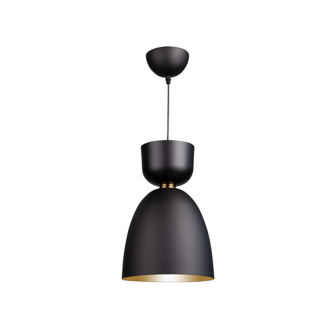 Artcraft Tempo SC13291BK Pendant Light - Matte Black and Brass